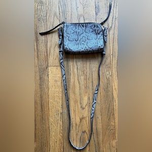 Reiss London faux python purse